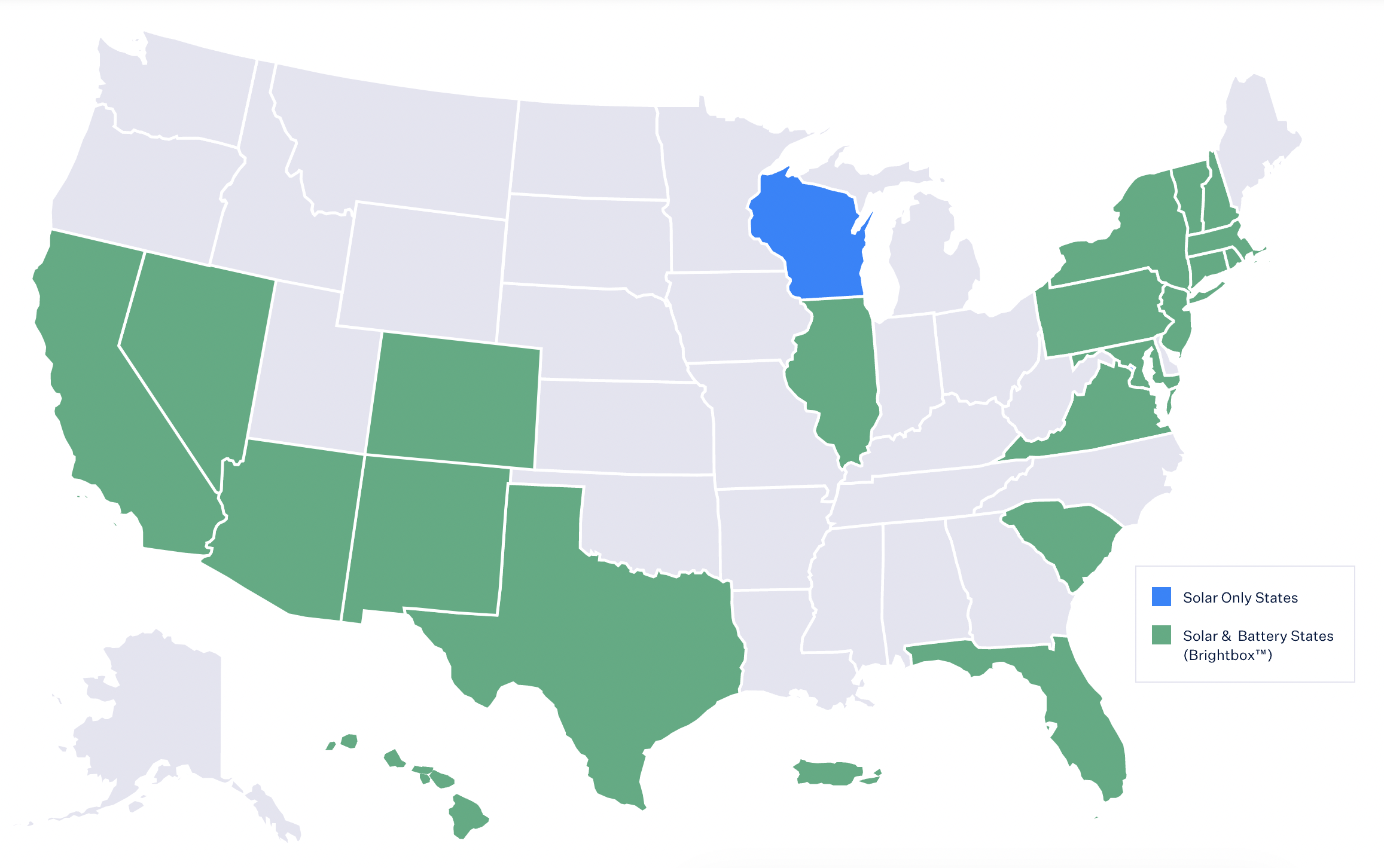 Solar and Brightbox by state